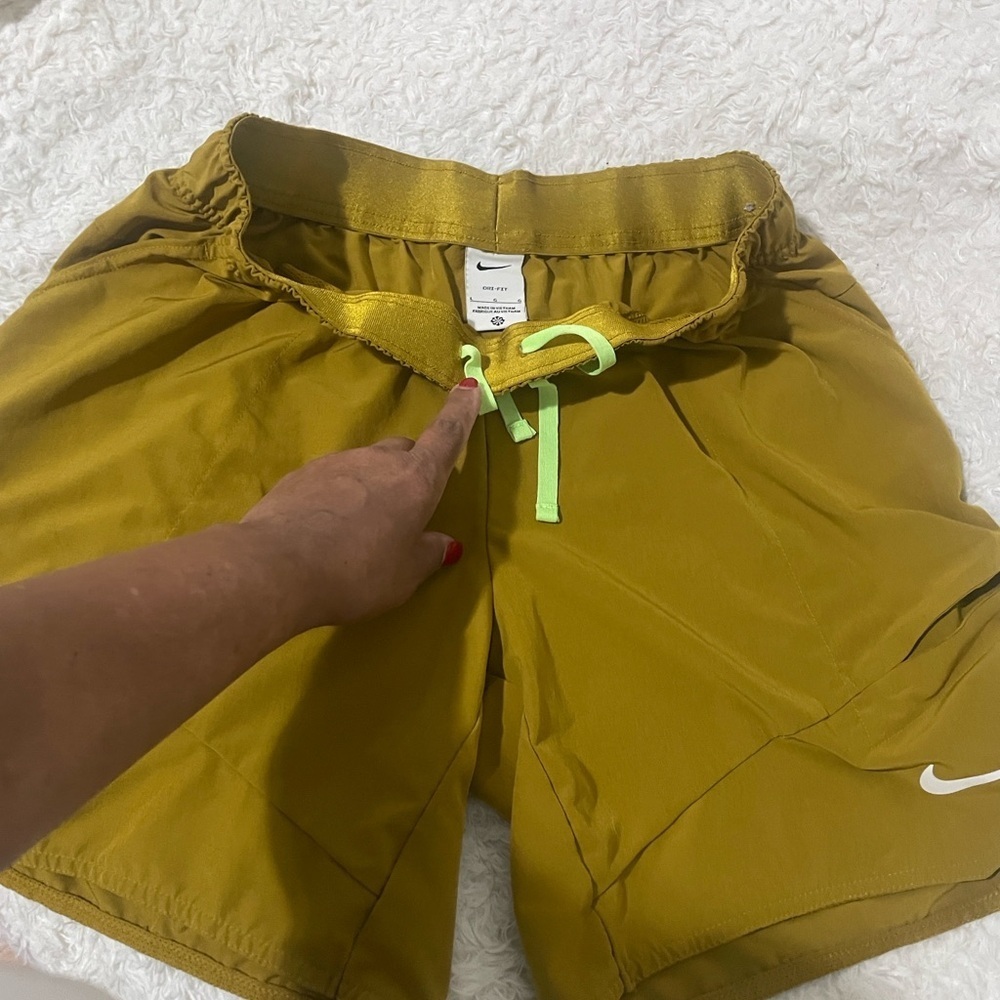 Nike Mustard Yellow Dri-FIT Shorts - Picture 11 of 15
